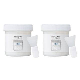 요거트 크림 워시오프 보습 마스크 팩 2개입 130ml, 2개, 1개입
