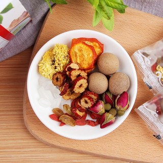 桃園熱賣 真材實料八寶茶 紅棗枸杞桂圓茶 祛玫瑰淡黃菊花茶 組合水果茶, 1個, 玫瑰八寶茶30包無贈品