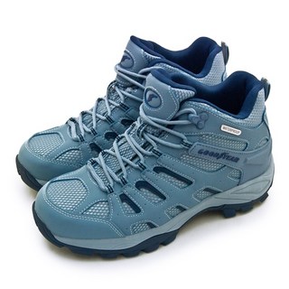 GOODYEAR 固特異專業多功能郊山防水戶外越野鞋，山之王者系列，藍色女款，舒適耐磨，防水透氣