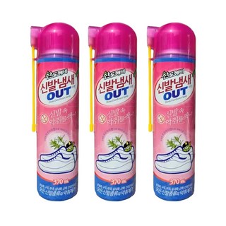 산도깨비 신발냄새아웃 370ml 3개 악취제거 탈취제