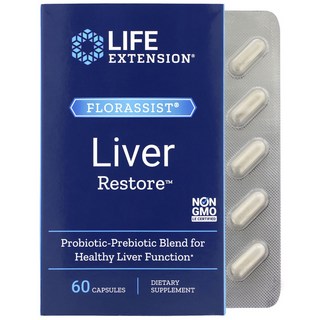 LIFE EXTENSION Liver護理素食膠囊, 1盒, 60顆