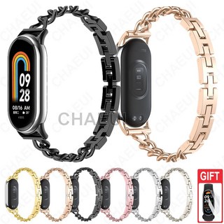 Xiaomi 手環 9/8 金屬鍊式替換腕帶, 1個, 金色,小米手環9