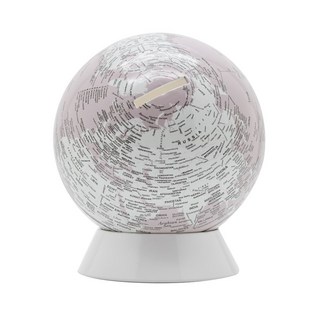 Skyglobe 5吋白鐵底座存錢筒地球儀 (英文版) - 共3色 交換禮物, 粉紅, 1個