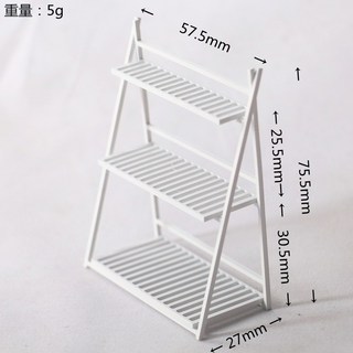 B.P飾品專賣 六月新款 家家酒 抽獎 盒玩 盲盒 仿真 扭蛋 轉蛋 搭配 餐廳 餐桌, 木製手工三層架-白色