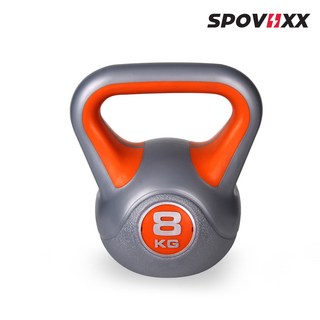 스포빅스 PVC 스타일 케틀벨 8kg, 오렌지, 1개