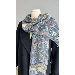 [국내제작] 레몬제이 페이즐리 패턴 데일리 롱 간절기 고급 스카프