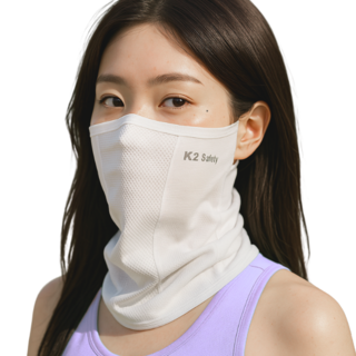 K2 세이프티 쿨핏 자외선차단 마스크, 화이트, 1개