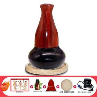 스톤테라피 핫스톤 마사지돌 둥근헤드 경락 안마용 A타입, 원형 받침대 선물 세트, 1개