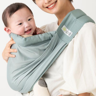 케라타 신생아 메쉬형 슬링 아기띠 베이비슬링 포대기 요람자세, 민트그린