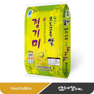 송산농협 포도고을쌀 경기미(추청) 청정지역 햅쌀 추청미, 상등급, 1개, 20kg
