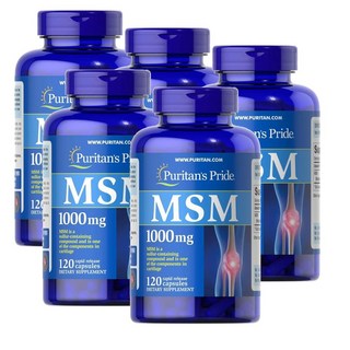 퓨리탄스프라이드 엠에스엠 1000mg 캡슐 Puritans Pride MSM, 5개, 120정