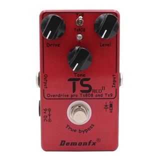 기타 이펙터 DemonFX TS Red Pro 오버드라이브 이펙트 페달 Ts808 Ts9 드라이브 일렉트릭 기타용 트루 바이패스