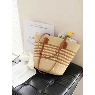 夏天出遊大容量編織包包2026新款休閒度假風沙灘包通勤百搭草編包