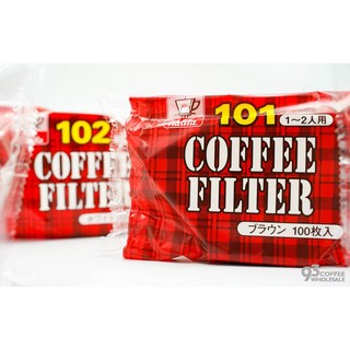 Kalita梯形濾紙 無漂白/漂白100入 120入 101/102 NK101 NK102『93咖啡』, 1個, 無漂白 102 2-4人份(100入)