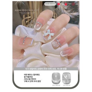 고양이 눈 젤 네일 폴리시 2025 가을 아트 겨울 눈꽃 크마스 디자인 클리어 반짝이는, 1개, 만능 크리스탈 고양이눈