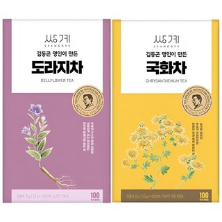 쌍계 도라지차 국화차 사무실 탕비실 다과 음료 200개입, 70g, 2개, 100개입