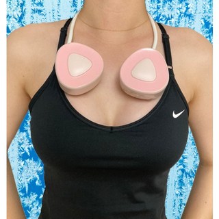 두계절 목풍기 넥풍기 핸즈프리 휴대용 선풍기 목에거는 넥선풍기, . 핑크