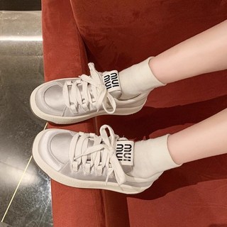 綢緞小白鞋 厚底增高休閒女鞋