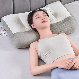 라텍스 경추 베개 거북목 일자목 사계절 성인 목디스크베개, DMPLW03_베개, 1개