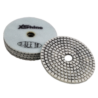 石再亮 4吋 混凝土鑽石乾磨軟磨片 - 混凝土研磨拋光專用, 1個