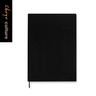 珠友 LE-65013 A4/13K Leader定頁膠皮橫線筆記本 加厚80磅 萬用記事本, 1個, 01黑