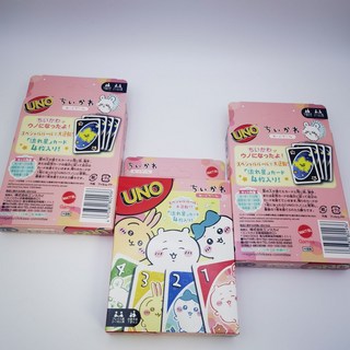 小新の雜貨鋪 Chiikawa吉伊卡哇UNO桌遊卡牌 聚會遊戲 益智卡牌, 1個, 吉伊卡哇UNO【2-6人】,紙牌一套（112張）