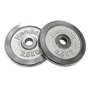 Treewalker露遊 啞鈴電鍍片2.5KG 一組2入 啞鈴槓片 重量訓練片 電鍍槓片 槓鈴片 健身訓練, 1個