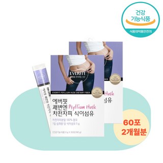 장건강 쾌변 차전자피분말 쾌변엔 차전자피식이섬유 2박스 60포, 180g, 1개