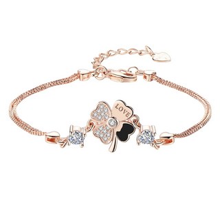 四葉草手鍊 女生韓版手環 幸運草設計 情人節閨蜜禮物