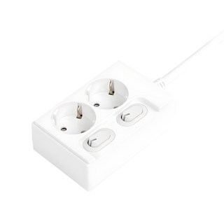 One Stop 獨立開關省電延長線 2孔, 1個, 白色, 5m