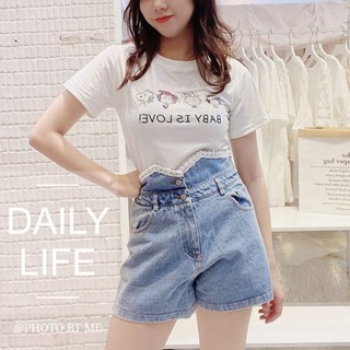 扉娜VINASHOP 好朋友與狗狗印花棉T