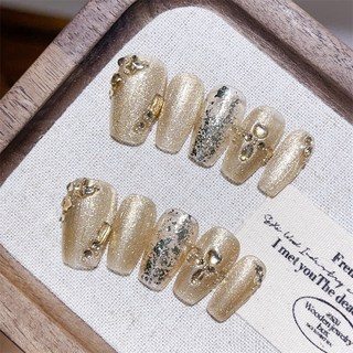 鏡中盛宴 純手工美甲穿戴甲 指甲貼片 BNP102, 1個, BNP102長T(長約2.5公分),XS碼(實品拍攝)