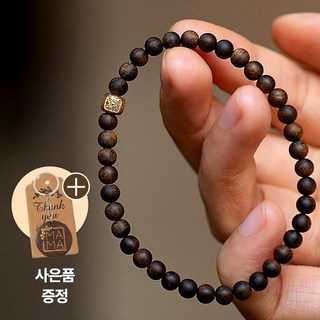나만의 작은 사찰 명상과 기도를 위한 남녀공용 염주 팔찌 침향나무 액막이 재물 건강 불교 행운 소원성취