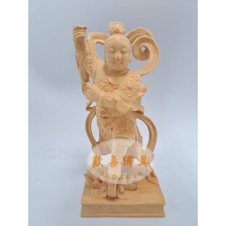 〔歡喜佛具〕3吋6小神像 黃楊木中壇元帥 單輪 太子 公仔 擺件 車上可擺 不佔空間