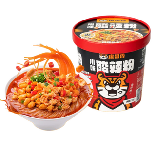 康師傅 川味酸辣粉 桶裝 138g, 1個
