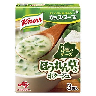 Knorr 康寶 杯湯3種 起司菠菜法式濃湯 3入, 1個