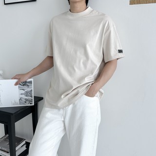 에이프릴랩스 20수 270g 고급 남성 오버핏 반팔 면 티셔츠