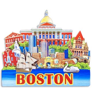 유로고 미국 몰디브 뉴욕 괌 하와이 캐나다 스위스 프라하 영국 런던 마그넷 마그네틱 냉장고자석, 28.보스턴