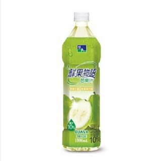 鮮果物語 芭樂汁 1000ml 家庭號 健康天然果汁飲品, 12個