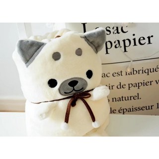 卡通珊瑚絨小毛毯 懶人毯 空調毯 午睡毯 披肩 小捲毯 140*100cm 優質棉 可機洗 交換禮物