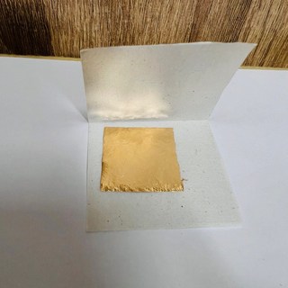 皇尊泰式佛教用品 大象金箔 泰國金箔 貼金 佛像金箔 泰式金箔 黃金金箔 還願 擺件, 厚金箔（3x3）