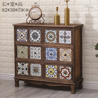 나비장 콘솔 수납장 틈새 숯불구이 거실 유럽풍 지중해 금박 인테리어 6각격자A 침실, 구이12궁격A 가로, 행장을 갖추다, 1개