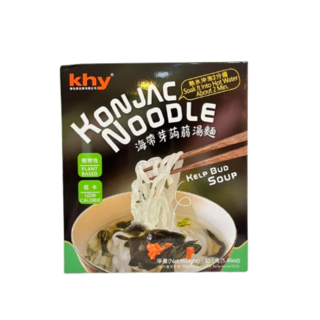 khy蒟蒻麵海帶芽湯麵 低卡植物性快速沖泡, 155公克(5.46oz), 1個