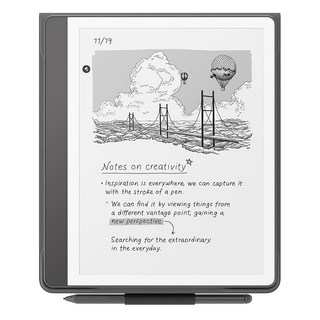 새로운 아마존 킨들 스크라이브를 위해 지속 가능성을 염두에 두고 설계된 마그네틱 부착 기능이 있는 완전히 식물성 가죽 폴리오 커버를 소개합니다, Black, 1개