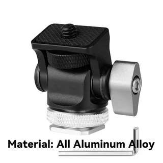 미니 모니터 마운트 삼각대 헤드 슈 어댑터 카메라 장착용 플래시 마이크 LED 필 1/4 인치, 01 빠른, 09 Kit 3