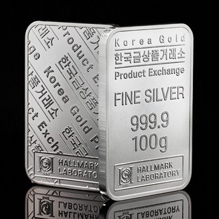 [한국금상품거래소] 실버 순은 999.9 은테크 투자용 은시세 홀마크 포나인 10돈 프레스 실버바 37.5g 50g 100g 1000g(1kg)