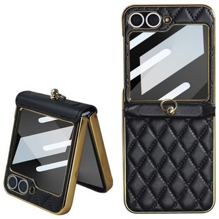 헤미션 갤럭시 Z플립6/5 가죽 링 케이스 힌지보호 SAMZFHP01