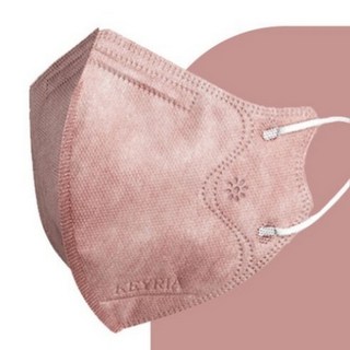키리아마스크 새부리형 컬러 마스크 중형 KF94 핑크, 로즈골드, 1개, 10개입