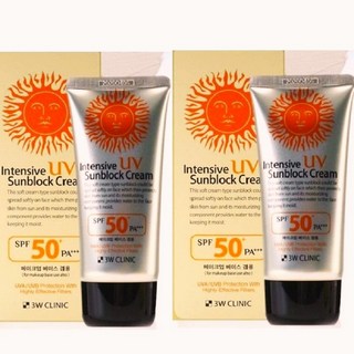 코랜스 인텐시브 UV SUN CREAM 선블럭크림 자외선차단제 SPF50+PA+++.메이크업 베이스겸용 2개<고객사은품증정>