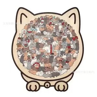 고양이 직소퍼즐 귀여운 냥냥이 고양이퍼즐, 1세트, 모란디, 135피스